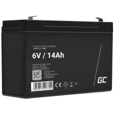 Green Cell AGM baterie 6V 14Ah