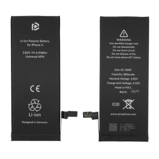 Baterie pro Apple iPhone 6, 1810 mAh, montážní popruh součástí Baterie pro Apple iPhone 6, 1810 mAh, montážní popruh součástí
