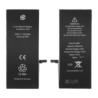 Baterie pro Apple iPhone 6S Plus, 2750 mAh, montážní popruh součástí