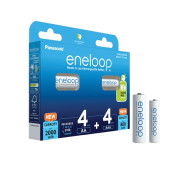 Panasonic Eneloop baterie AA / AAA, 8 ks Panasonic Eneloop baterie AA / AAA, 8 ks