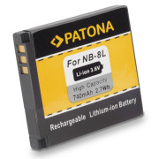 Baterie NB-8L pro Canon PowerShot A2200 / A3000 IS / A3100 IS, 740 mAh Baterie NB-8L pro Canon PowerShot A2200 / A3000 IS / A3100 IS, 740 mAh