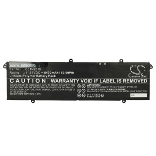 Baterie pro Asus VivoBook Pro 14 / Pro 14X / Pro 15, C31N2019, 5400 mAh Baterie pro Asus VivoBook Pro 14 / Pro 14X / Pro 15, C31N2019, 5400 mAh