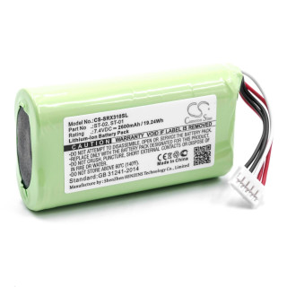 Baterie pro Sony SRS-X3, 2600 mAh Baterie pro Sony SRS-X3, 2600 mAh