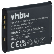 Baterie NP-BK1 pro Sony CyberShot DSC-S750 / DSC-S950 / DSC-W370, 600 mAh