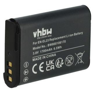 Baterie EN-EL23 pro Nikon Coolpix P600 / P900 / S810, 1700 mAh