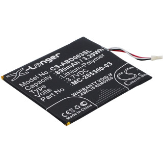 Baterie pro Amazon Kindle 7 / 8 / WP63GW, 890 mAh Baterie pro Amazon Kindle 7 / 8 / WP63GW, 890 mAh