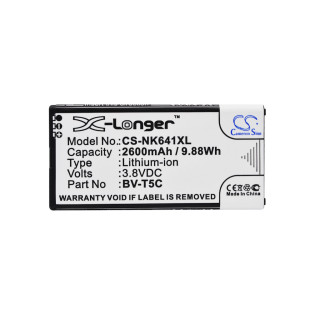 Baterie pro Nokia Lumia 640, BV-T5C, 2600 mAh