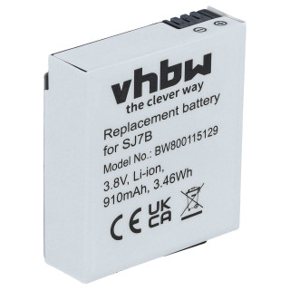 Baterie SJ7B pro SJCam SJ7 Star, 910 mAh Baterie SJ7B pro SJCam SJ7 Star, 910 mAh