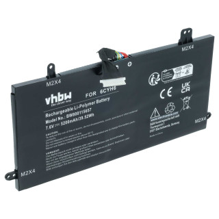 Baterie pro Dell Latitude 12 5285 2-in-1 / 12 5290 2-in-1, 5200 mAh Baterie pro Dell Latitude 12 5285 2-in-1 / 12 5290 2-in-1, 5200 mAh