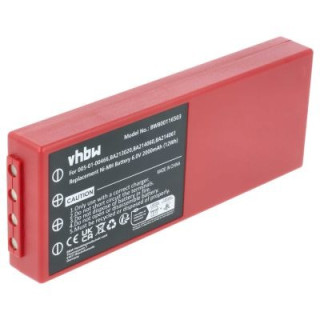 Baterie pro HBC Radiomatic BA210040 / BA211060, červená, 2000 mAh Baterie pro HBC Radiomatic BA210040 / BA211060, červená, 2000 mAh