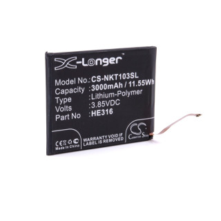 Baterie pro Nokia 6, 3000 mAh Baterie pro Nokia 6, 3000 mAh