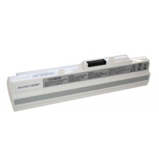 Baterie pro Medion Akoya E1210 / MSI Wind U100 / LG X110, bíláa, 6600 mAh Baterie pro Medion Akoya E1210 / MSI Wind U100 / LG X110, bíláa, 6600 mAh