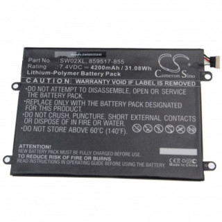 Baterie pro HP X2 210 G2 / Notebook X2 10, SW02XL, 4200 mAh Baterie pro HP X2 210 G2 / Notebook X2 10, SW02XL, 4200 mAh