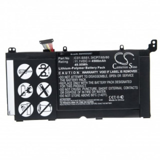 Baterie pro Asus K551 / R553 / S551, B31N1336, 4500 mAh Baterie pro Asus K551 / R553 / S551, B31N1336, 4500 mAh