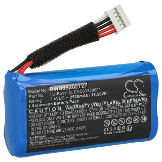 Baterie pro LLG Xboom Go PK7 / Music Flow P7, 2500 mAh