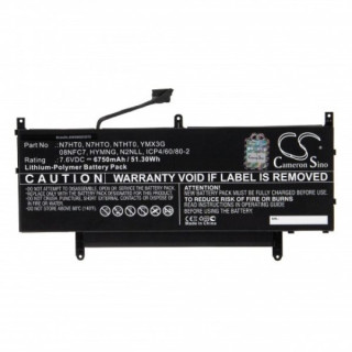 Baterie pro Dell Latitude 15 9510 / 9520, 6750 mAh Baterie pro Dell Latitude 15 9510 / 9520, 6750 mAh