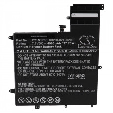 Baterie pro Asus ZenBook Flip S UX370UA, C21N1706, 4900 mAh Baterie pro Asus ZenBook Flip S UX370UA, C21N1706, 4900 mAh