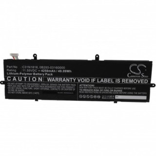 Baterie pro Asus ZenBook Flip 13 UX362 / 14 UX433, C31N1816, 4250 mAh Baterie pro Asus ZenBook Flip 13 UX362 / 14 UX433, C31N1816, 4250 mAh