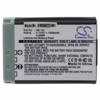 Baterie NB-13L pro Canon PowerShot G7 / Powershot G7X / PowerShot G9X, 1250 mAh Baterie NB-13L pro Canon PowerShot G7 / Powershot G7X / PowerShot G9X, 1250 mAh