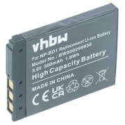 Baterie NP-BD1 pro Sony Cybershot DSC-T2 / DSC-T900 / DSC-TX1, 500 mAh Baterie NP-BD1 pro Sony Cybershot DSC-T2 / DSC-T900 / DSC-TX1, 500 mAh