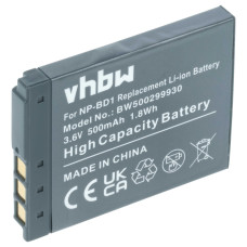 Baterie NP-BD1 pro Sony Cybershot DSC-T2  / DSC-T900 / DSC-TX1, 500 mAh