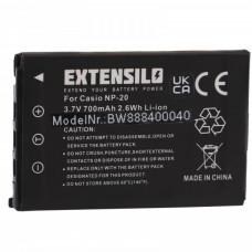 Baterie NP-20 pro Casio Exilim EX-M1 / EX-Z3 / EX-S3, 700 mAh