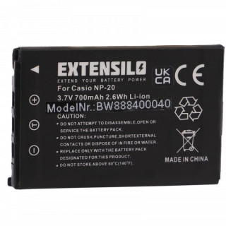 Baterie NP-20 pro Casio Exilim EX-M1 / EX-Z3 / EX-S3, 700 mAh