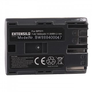 Baterie BP-508 / BP-511 / BP-511A / BP-512 / BP-514 pro Canon EOS 100 / EOS D60 / Powershot G6, 1600 mAh Baterie BP-508 / BP-511 / BP-511A / BP-512 / BP-514 pro Canon EOS 100 / EOS D60 / Powershot G6, 1600 mAh