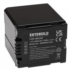 Baterie VW-VBG260 pro Panasonic HDC-SD1 / HDC-HS100 / HDC-SD100 / HDC-SD707, 2500 mAh Baterie VW-VBG260 pro Panasonic HDC-SD1 / HDC-HS100 / HDC-SD100 / HDC-SD707, 2500 mAh