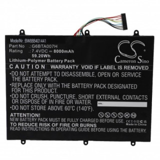 Baterie pro Wacom Cintiq Companion 2, 8000 mAh Baterie pro Wacom Cintiq Companion 2, 8000 mAh