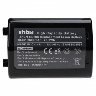 Baterie EN-EL18D pro Nikon D6 / Z9, 2600 mAh Baterie EN-EL18D pro Nikon D6 / Z9, 2600 mAh