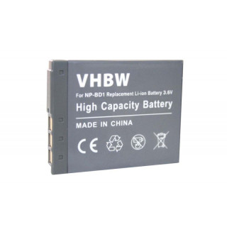 Baterie NP-BD1 pro Sony Cybershot DSC-T2  / DSC-T900 / DSC-TX1, 500 mAh