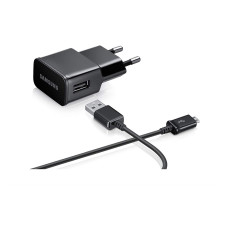 Nabíječka pro telefony Samsung ETA-U90EBE, s kabelem MicroUSB, originální, černá, 2A