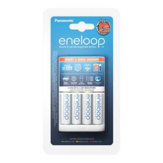 Nabíječka pro NiMH baterie Panasonic BQ-CC55E a 4 baterie Eneloop AA Nabíječka pro NiMH baterie Panasonic BQ-CC55E a 4 baterie Eneloop AA