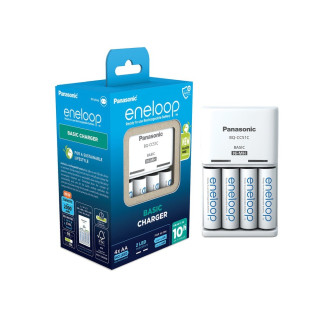 Nabíječka pro NiMH baterie Panasonic BQ-CC51E a 4 AA baterie Eneloop Nabíječka pro NiMH baterie Panasonic BQ-CC51E a 4 AA baterie Eneloop