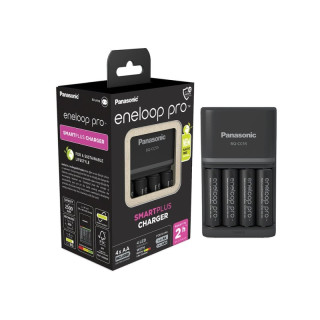 Nabíječka baterií NiMH Panasonic BQ-CC55E a 4 baterie Eneloop Pro AA Nabíječka baterií NiMH Panasonic BQ-CC55E a 4 baterie Eneloop Pro AA