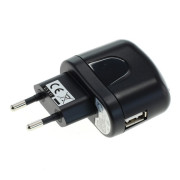 Nabíječka / USB adaptér, univerzální, černá, 1A Nabíječka / USB adaptér, univerzální, černá, 1A