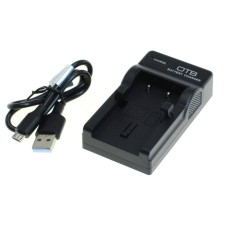 Nabíječka baterií Olympus LI-10B / Sanyo DB-L10, MicroUSB