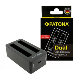 Nabíječka baterií Insta360 X5, CINSBAHA , USB-C, duální Nabíječka baterií Insta360 X5, CINSBAHA , USB-C, duální