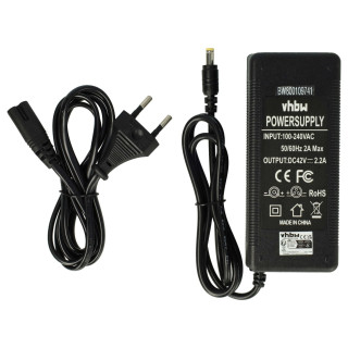 Nabíječka pro elektrokola, 36V / 42V / 2.2A / konektor 5.5mm x 2.1mm Nabíječka pro elektrokola, 36V / 42V / 2.2A / konektor 5.5mm x 2.1mm