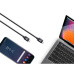 Datový kabel z USB-C 2.0 na USB-C 2.0, napájení, 60W, 0,3m Datový kabel z USB-C 2.0 na USB-C 2.0, napájení, 60W, 0,3m