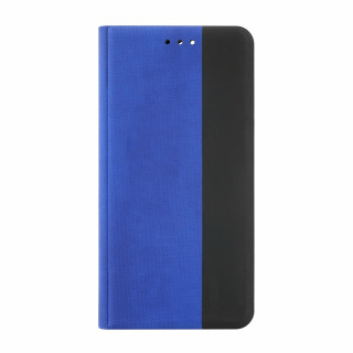 Flipové pouzdro Apple iPhone 13 pro vyrobené z umělé kůže, modro-černé Flipové pouzdro Apple iPhone 13 pro vyrobené z umělé kůže, modro-černé