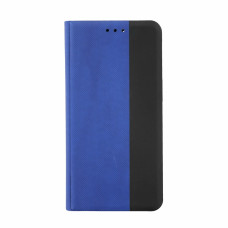 Flipové pouzdro pro Apple iPhone 13 Pro z umělé kůže, modro-černé