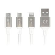 Datový kabel z USB-A na MicroUSB 2.0 / USB-C / Lightning, 1,2 m Datový kabel z USB-A na MicroUSB 2.0 / USB-C / Lightning, 1,2 m