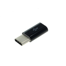 Adaptér s MicroUSB na USB-C, černý
