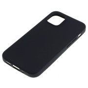 Silikonový obal pro Apple iPhone 12 Mini, černý Silikonový obal pro Apple iPhone 12 Mini, černý