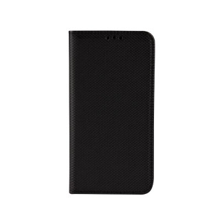 Flipové pouzdro pro Samsung Galaxy S22 Plus vyrobené z umělé kůže, černáa