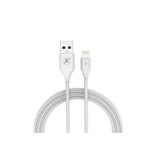 Kabel USB a Apple Lightning, bílá, 1m