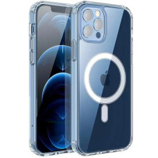 Silikonové pouzdro pro Apple iPhone 16 Pro, Magsafe, průhledné
