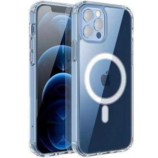 Silikonové pouzdro pro Apple iPhone 16 Pro, Magsafe, průhledné